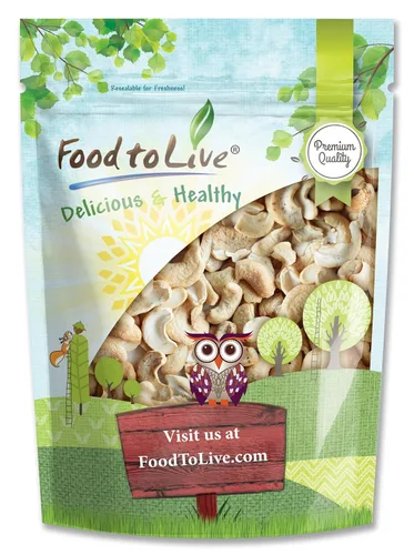 Vista 9 de Food to Live Piezas de anacardo, 1 libra - Kosher, crudo, vegano, apto para paleo, sin sal, sin tostar, a granel, rico en selenio, zinc, magnesio