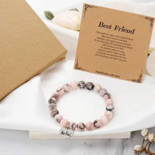 Vista 7 de Gybver Pulseras de hermanas para 3 como regalo del día de los Galentinos para mejor amiga, amistad, mejor amiga, pulseras para parejas como pulseras