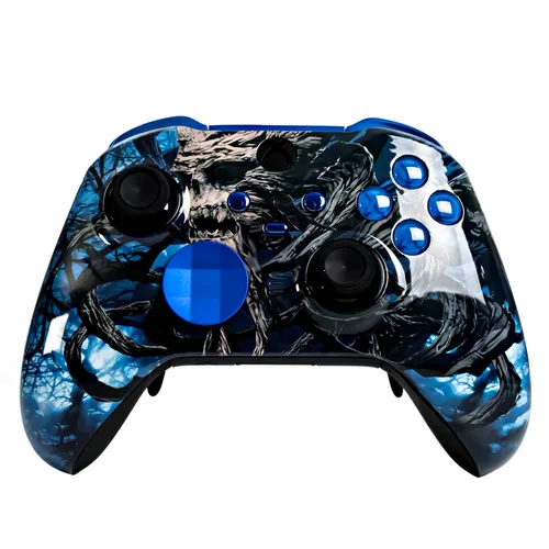 Vista 23 de Xbox Elite Series 2 Custom Soft Touch Controller - Soft Touch Feel, Added Grip, Cool Blue Color - Compatible with Xbox One, Series X, Series S