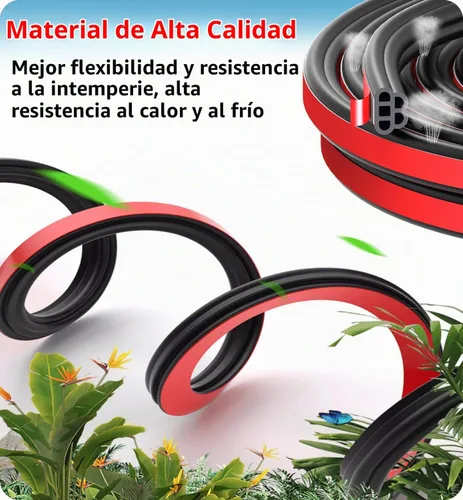 Vista 4 de Tira de sellado de puerta de automóvil de doble capa de goma
