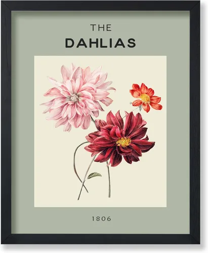 Vista 7 de Poster Master Póster vintage Overbeck – Impresión de acuarela retro – Regalo para artistas, amigos, girasoles, hermoso, botánico, planta