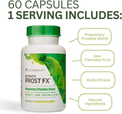 Vista 4 de Youngevity Ultimate Prost FX - Soporte urinario y próstata para hombre, 60