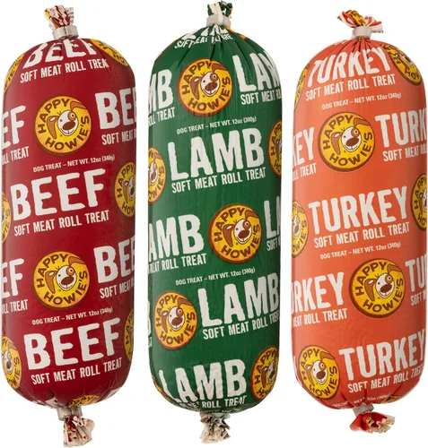 Vista 7 de Happy Howie's Rollo de Carne Suave para Premios – Rollos de Comida Suave para Perros, Ingredientes Naturales, para Todos los Perros, Hecho en EE.UU.
