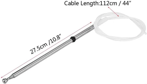 Vista 2 de Mástil de antena de radio AM FM para coche, repuesto de coche AM/FM Radio Antena Mast para Land Cruiser LX470 98-07