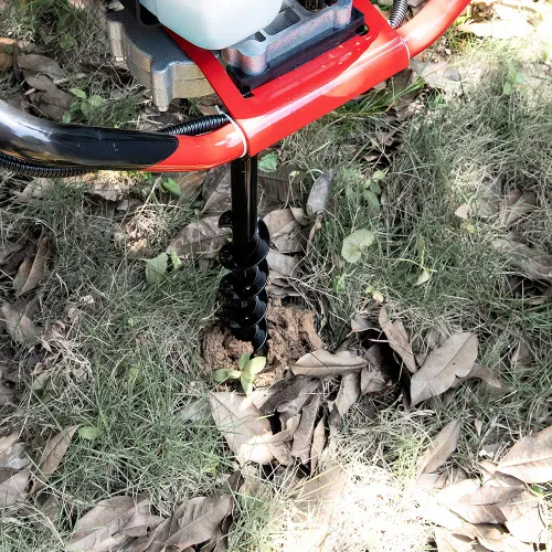 Vista 7 de Broca de taladro de tierra, eje de 7/8 pulgadas y barrenas de 31 pulgadas de longitud para cabezales de potencia de barrena de tierra y hielo