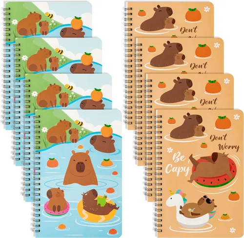 Vista 34 de B1ykin Cuadernos en espiral A5, 2 unidades, 50 hojas, 100 páginas, encuadernados con alambre, regalo de agradecimiento al profesor, cuaderno
