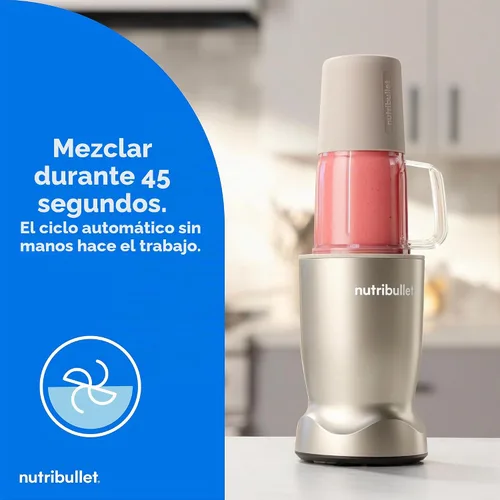 Vista 5 de nutribullet® Turbo Tumbler Edition, licuadora personal, beige duna Beige (Dune Beige)
