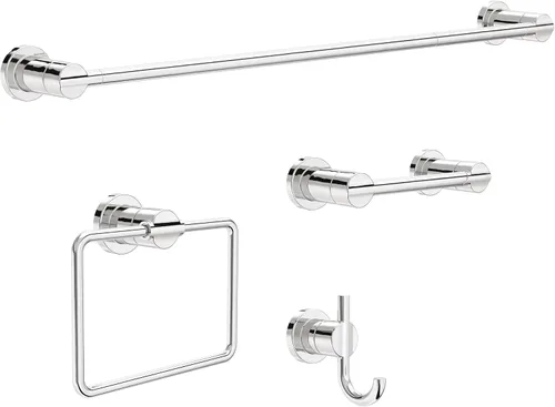 Vista 3 de Delta NIC35-PC Nicoli - Accesorio de baño con gancho doble para toallas en cromo pulido