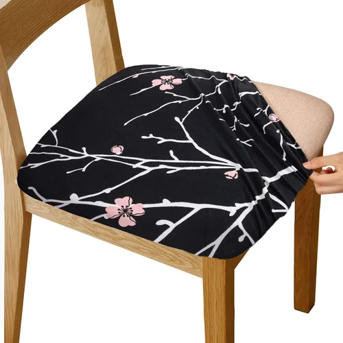 Vista 8 de Gute Fundas para Asiento de Silla, Funda de Silla de Ante con Cintas Elásticas y Botón, Protectores de Silla Tapizada Desmontables y Lavables