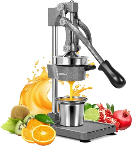 Vista 10 de Prensa manual del exprimidor de cítricos del arrabio de Shcazhcx, exprimidor resistente de la fruta Prensa de cítricos de palanca larga