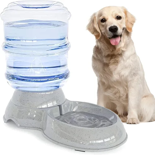 Vista 8 de Comedero automático para perros, dispensador de comederos para perros grandes, estación de alimentación automática de 3 galones por gravedad