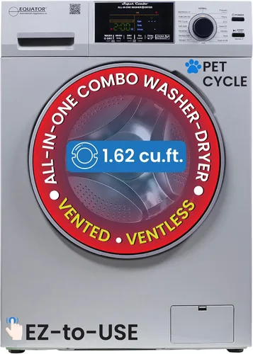 Vista 9 de Equator 24" 110V Convertible Compact Combo Washer Dryer, Pink