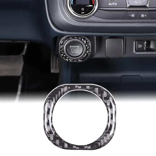Vista 10 de Aunginsy Cubierta de anillo para decoración de arranque de motor de automóvil compatible con Ford Maverick 2022 2023 2024 de aluminio para botón