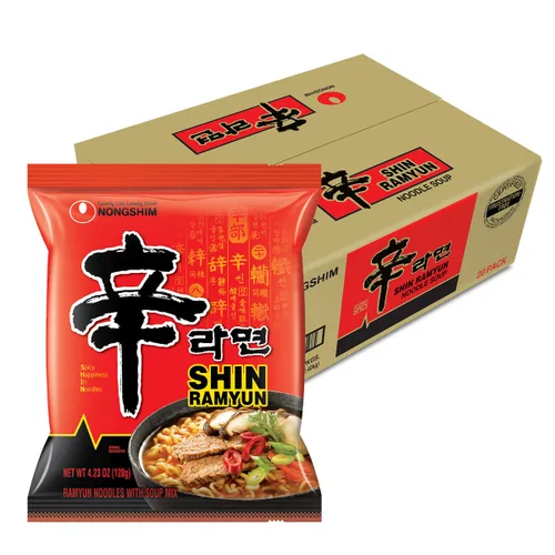 Vista 15 de Nongshim Ramen Noodles, Ramen instantáneo gourmet, sopa de fideos microondable premium, Shin picante, paquete familiar, 4.23 onzas (paquete de 16)