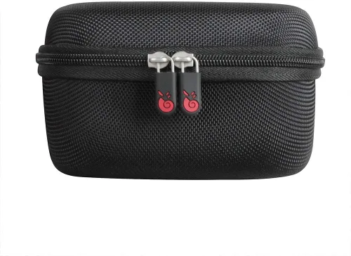 Vista 4 de Hermitshell Estuche rígido de viaje para Cricut Easy Press Mini máquina de prensa de calor (negro + rosa)
