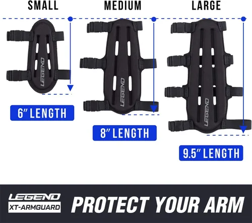 Vista 7 de Legend Armguard XT - Protector de brazo para tiro con arco - Diseño ventilado en espuma EVA termoformada - Protector de antebrazo con cobertura