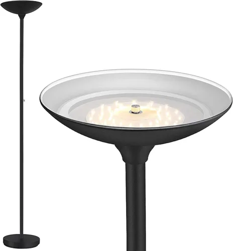 Vista 10 de BoostArea Torchiere - Lámpara de pie LED súper brillante de 30 W, lámpara de poste regulable de 3000 K con interruptor giratorio, lámpara de pie