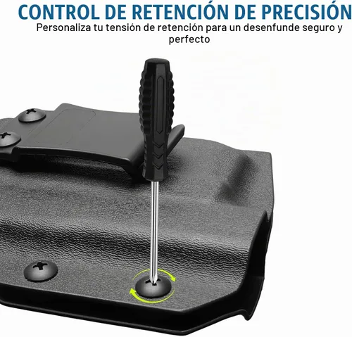 Vista 5 de IWB Kydex Holster for Taurus G3C/ G2C/ G3C Toro/ G2S/ PT111/ PT140 w/Olight Baldr S/Baldr Mini/Baldr RL Mini, Optic Cut, Adj. Retention & Cant