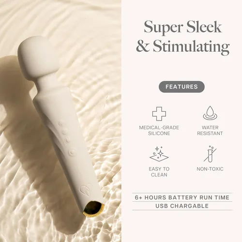 Vista 3 de Ava Vibrador de varita sexual [vibrador estimulador de clítoris] Vibrador para mujer Juguete sexual Regalos para mujeres 20 patrones y 8