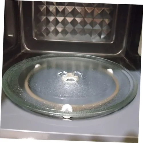 Vista 5 de Soporte giratorio de microondas, soporte universal para microondas, soporte de rodillo, bandeja giratoria, horno, plato giratorio, anillo redondo