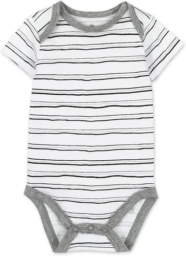 Vista 4 de HonestBaby baby-girls Organic Cotton Short Sleeve Bodysuits Multipack