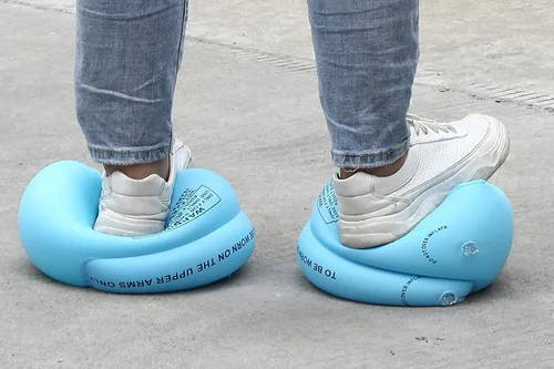 Vista 8 de HOMEGOAL 3 pares de flotadores inflables para brazos, mangas de flotación, anillos de natación, flotadores, brazos de tubo para niños y adultos