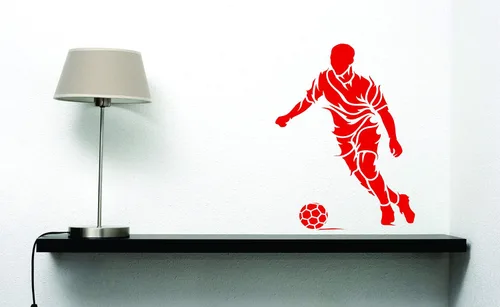 Vista 8 de Plantillas para paredes: Plantilla de fútbol, 6.5 x 9 pulgadas (M) - Pared decorativa para jugador de fútbol