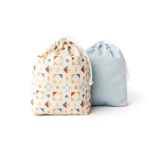 Vista 8 de Esembly Ditty Bag Duo - Bolsas húmedas reutilizables impermeables para pañales de tela, trajes de baño, artículos de tocador y aperitivos, juego