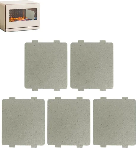 Vista 7 de 2 piezas de cubierta de guía de ondas, hoja de mica universal para horno microondas, corte a medida, 108 mm x 99 mm