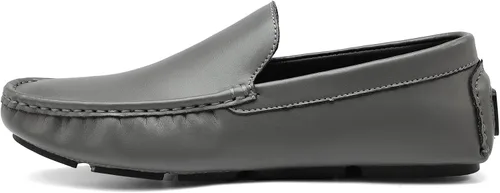 Vista 3 de VANDESK Mocasines casuales para hombre, mocasines suaves para hombre, ligeros, para conducir, barco, zapatos de oficina, zapatos de vestir blancos