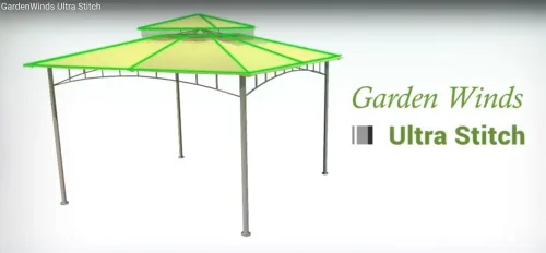 Vista 4 de Cubierta superior de toldo de repuesto para refugio de parrilla curvo de Walmart