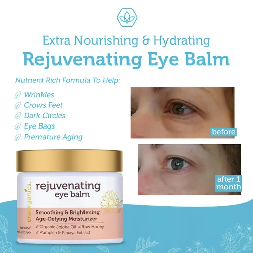 Vista 5 de Crema regenerante para el contorno de ojos (2 onzas), extranutritiva e hidratante con aceite de argán y de jojoba para tratar las bolsas y ojeras