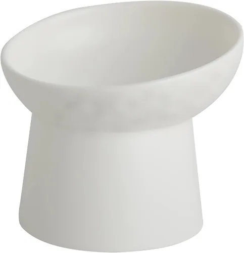 Vista 9 de Pequeños cuencos elevados de cerámica para gatos, cuencos elevados inclinados para alimentos o agua, sin estrés, prevención de reflujo, aptos