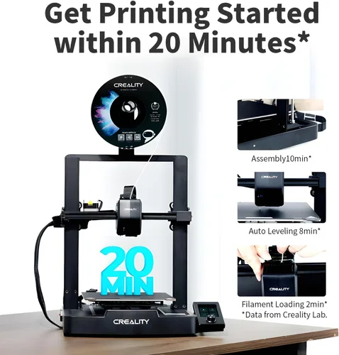 Vista 12 de Impresora 3D oficial Creality Ender 3 V3 SE, Ender 3 mejorada, impresora 3D rápida de 9.843 in/s 98.425 in/s², nivelación automática, extrusora