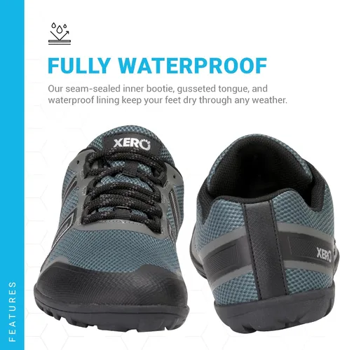 Vista 6 de Xero Shoes Tenis Mesa Trail WP para hombre - Impermeable descalzo Trail Runner