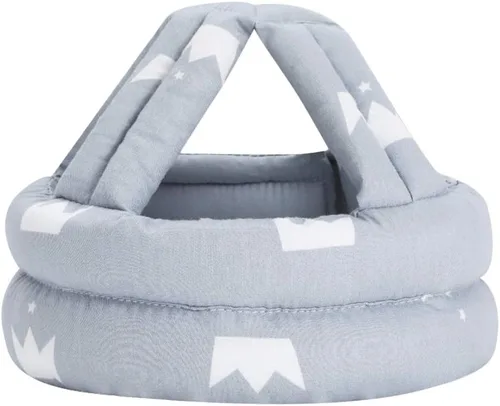 Vista 3 de Gorro protector para la cabeza para bebé, suave, sin golpes, ajustable, cojín para la cabeza, para niños pequeños, gateando y caminando