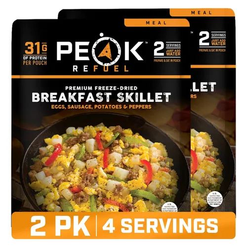 Vista 41 de Goulash de búfalo americano 45g protein, 740 calories, ground bison goulash, 2 servings, 4.94 oz pouch, 6 oz water, ready in 10 minutes, made in