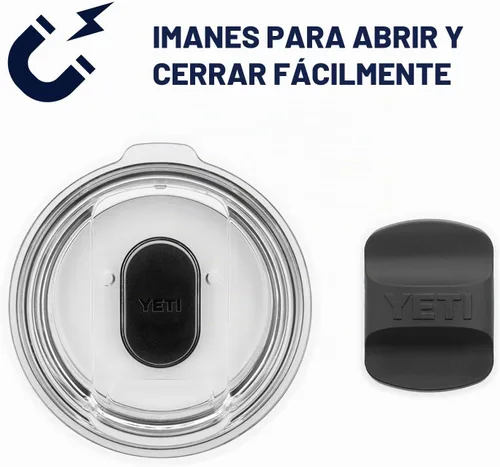 Vista 5 de YETI Rambler - Vaso de vino de 10 onzas, aislado al vacío, de acero inoxidable con tapa MagSlider, color azul marino