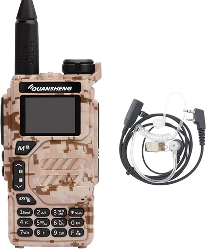 Vista 13 de Walkie Talkie UV-K5 5W Dual Band UHF VHF USB-C Cargador Radio bidireccional DTMF FM Scrambler NOAA Frecuencia inalámbrica Copia Jamón Radio de mano