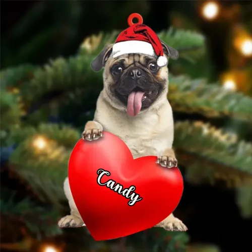 Vista 138 de Adornos de Navidad personalizados para perros, nombre personalizado, adorno de Malamute de Alaska, adornos acrílicos, regalos de Navidad, amantes