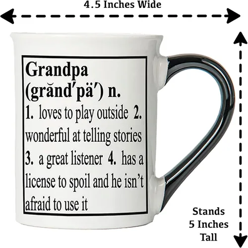 Vista 4 de Cottage Creek - Taza de café de cerámica para abuelos en caja de regalo de 16 onzas, regalos para abuelos nuevos, regalos para abuelo de parte