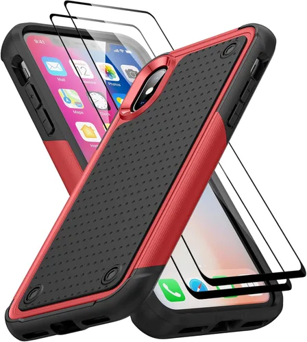 Vista 359 de Jeylly Funda para iPhone SE/Funda para iPhone 5S, Exterior de Plástico Duro que Absorbe Golpes + Interior de Silicona de Goma Defensor contra