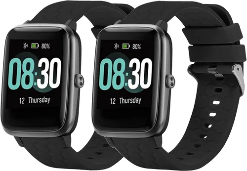 Vista 11 de TenCloud Paquete de 2 correas compatibles con GRV FC1/FC5 de 0.748 in Veryfitpro para ID205L ID205S bandas deportivas de repuesto para GRV ID205L