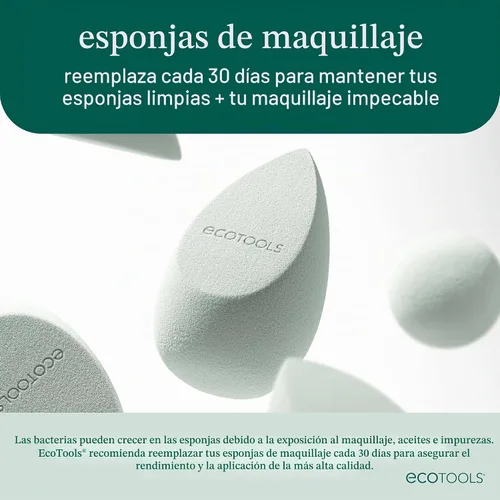 Vista 10 de EcoTools Bioblender - Esponja de maquillaje Duo, licuadora de maquillaje, 2