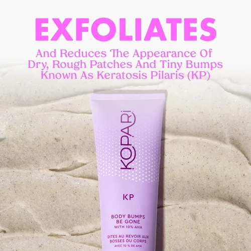 Vista 2 de Kopari KP Body Bumps Be Gone Exfoliating Body Scrub con 10% AHA, para suavizar la piel, reducir golpes, descongestionar los poros, aclarar, exfoliar