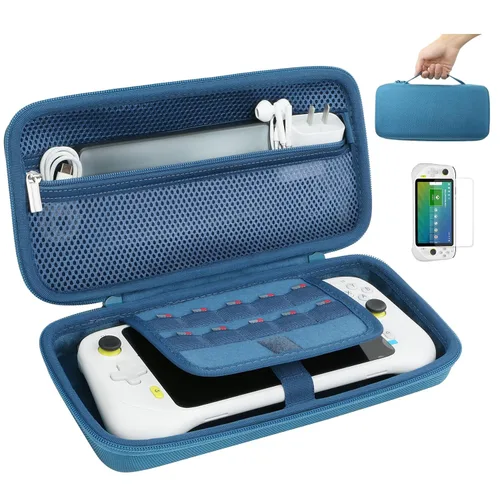 Vista 2 de Aenllosi Estuche de transporte rígido de repuesto para Logitech G Cloud Gaming de mano, azul (solo caja)