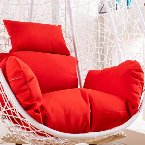 Vista 10 de Cojín para silla con columpio, impermeable, suave, para colgar huevos, para patio, con almohada, para interiores y exteriores