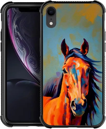 Vista 32 de CARLOCA Funda compatible con iPhone Xs, diseño gráfico a prueba de golpes, antiarañazos, protección contra caídas para iPhone X/XS Familia de jirafa