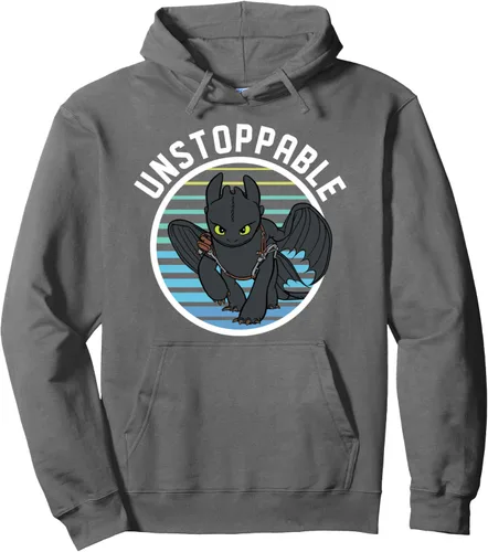 Vista 8 de How to Train Your Dragon 3 Hidden World - Sudadera con capucha imparable, Negro, S