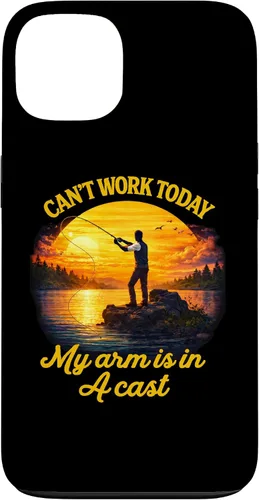 Vista 7 de Can't Work Today My Arm is in A Cast Fly Fishing Funny Humor Case for iPhone 17